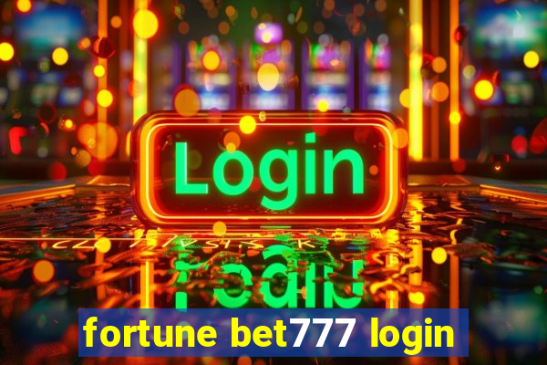 fortune bet777 login